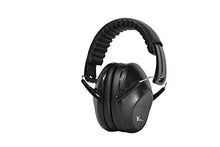 Load image into Gallery viewer, Earmuffs hearing protection with low profile passive folding design 26dB NRR and reduces up to 125dB, black
