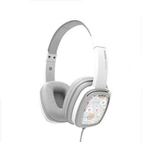 Iriver Character Stereo Headphone for Kids KIZOO_IKH-100, Children Headphones Kids Headphones Children's Headphones, Protection of Children's Hearing (White)