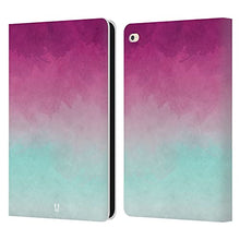 Load image into Gallery viewer, Head Case Designs Purple and Light Blue Watercoloured Ombre Leather Book Wallet Case Cover Compatible with Apple iPad Air 2 (2014)
