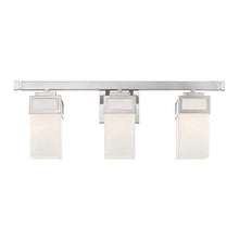 Load image into Gallery viewer, Livex 10083-91 Contemporary Modern Three Light Bath Vanity from Harding Collection in Pwt, Nckl, B/S, Slvr. Finish, Brushed Nickel
