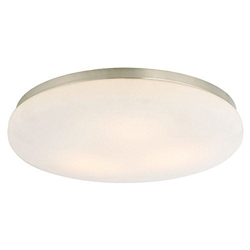 Low Profile Decorative Recessed Light Trim with Satin White Glass