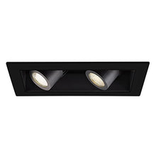 Load image into Gallery viewer, WAC Lighting MT-4LD216T-BK Contemporary Precision Multiples 4-Inch 1X2 Black Trim
