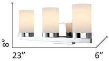 Load image into Gallery viewer, Canarm IVL429A03CH Milo 3-Light Bath Vanity, Chrome
