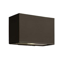 Hinkley Two Light 1645BZ-LED Transitional Wall Mount from Atlantis Collection Dark Finish, Small, Bronze LED