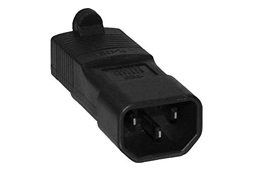 SF Cable, 3 Prong Plug Adapter, USA NEMA 5-15R to IEC 60320-C14