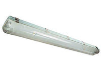 Vapor Proof LED 4 Foot Light Fixture for Outdoor Applications - NO Lamps - 6ft Cord w/Plug