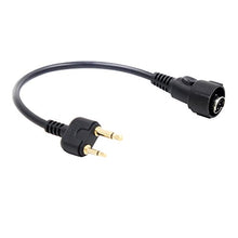 Load image into Gallery viewer, Tenq Mini DIN Plug Connect Throat Vibration MIC with Lock for Two-Way Radio Icom IC-F3 IC-F3S IC-F4 IC-F4S IC-F4SR Cobra FRS250 FRS300 FRS305MA PR1100WX PR2000 HH37ST HH38WXST
