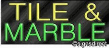 Load image into Gallery viewer, &quot;Tile &amp; Marble&quot; Neon Sign : 136, Background Material=Clear Plexiglass
