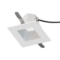 WAC Lighting R3ASDT-F927-HZWT Aether Square Trim with 90 CRI LED Light Engine Flood 40 Beam 2700K Warm, Haze White