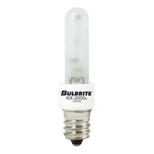 Load image into Gallery viewer, Bulbrite KX20FR/E12 20-Watt Dimmable KX-2000 Krypton/Xenon T3, Candelabra Base, Frost [8 Pack]

