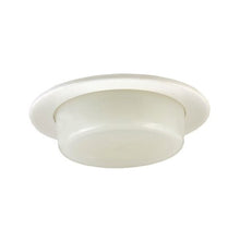 Load image into Gallery viewer, Jesco Lighting TM210WH 2-Inch Aperture Line Voltage Trim Recessed Light, Dropped Frosted Opal Glass Dish for Shower, White Finish
