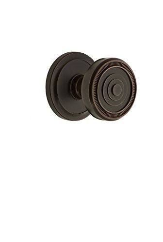 Grandeur 820375 Circulaire Rosette Privacy with Soleil Knob in Timeless Bronze, 2.375