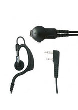 Load image into Gallery viewer, ARC G31002 Earhook Headset Earpiece Lapel Mic for Kenwood TK and NX Series 2-Pin Radios
