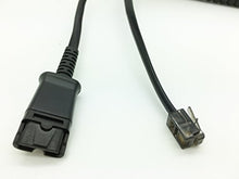 Load image into Gallery viewer, Premium Quick Disconnect Cable Compatible with Mitel, Plantronics U10P Polaris H-Series headsets with Built-in Amplifier, Polycom VVX, Analog Deskphones, Avaya, Nortel, Aastra | 27190-01 2719001

