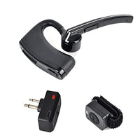 Two Way Radio Bluetooth Headset Wireless Earpiece Compatible for Ham Motorola Walkie Talkie with 2 Pin Earphone Jack