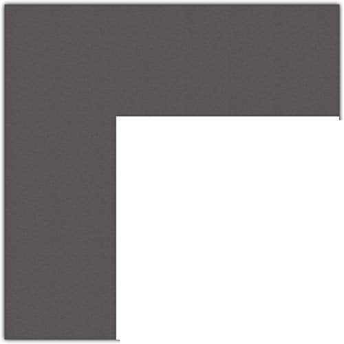 8x18 Cinder / Charcoal Custom Mat for Picture Frame with 4x14 opening size (Mat Only, Frame NOT Included)
