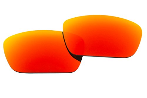 Polarized Replacement Sunglasses Lenses for Oakley Fuel Cell with UV Protection (Fire Red Mirror)