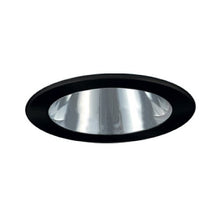 Load image into Gallery viewer, Jesco Lighting TM402CHBK 4-Inch Aperture Low Voltage Trim Recessed Light, Adjustable Open Reflector, Chrome Finish with Black Trim
