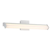 Eurofase Arco Angled LED Wall Sconce, Opal Shade, Aluminum Finish, 24 Inches Wide-Model 31816-014