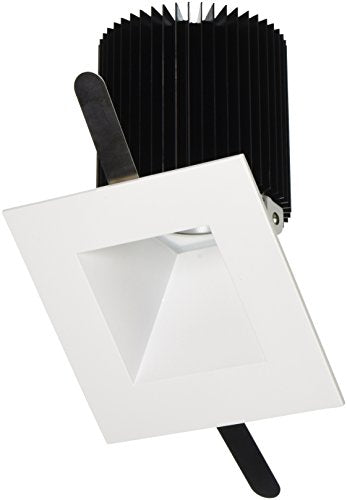 WAC Lighting HR-3LED-T918S-W-WT Tesla LED 3-Inch Square Adjustable Trim, 15-Degree Angle, 3000K