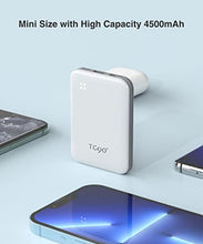 Load image into Gallery viewer, TG90 4500mah Mini Portable Charger with Built-in Cable, Small Power Bank Portable Cell Phone Charger Compatible with iPhone 13/13 Pro Max/12/12 Pro Max/11/11 Pro Max/X/XS/8/7/6/SE and More
