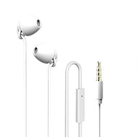 Ururtm Sleeping Headphones Earphones, Soft Comfortable Silicone Noise Isolating Earbuds with Mic Earplugs for Nighttime, Insomnia, Travel, Sport, Meditation & Relaxation (White)