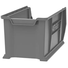 Load image into Gallery viewer, Akro-Mils 30287GREY Super Size Plastic Stacking Storage, 24-Inch x 11-Inch x 10-Inch, Grey, Case of 4
