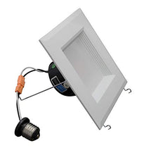 Load image into Gallery viewer, NICOR Lighting 5 inch White Square LED Recessed Downlight in 3000K (DQR5-10-120-3K-WH-BF)
