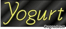Load image into Gallery viewer, &quot;Yogart&quot; Neon Sign : 146, Background Material=Black Plexiglass
