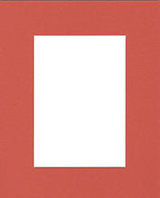 Load image into Gallery viewer, Pack of (2) 20x24 Acid Free White Core Picture Mats Cut for 16x20 Pictures in Orange
