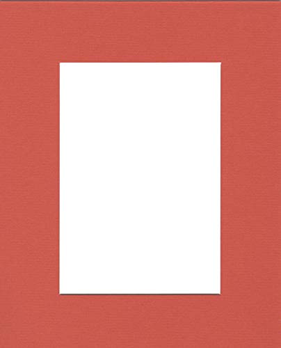 Pack of (2) 20x24 Acid Free White Core Picture Mats Cut for 16x20 Pictures in Orange