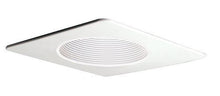 Load image into Gallery viewer, Elco Lighting EL2493W 4&quot; Low Voltage Square Adjustable Phenolic Baffle Trim
