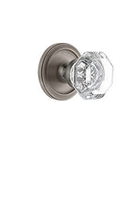 Load image into Gallery viewer, Grandeur 809950 Circulaire Rosette Dummy with Chambord Crystal Knob in Antique Pewter

