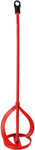 Load image into Gallery viewer, Groz Paint Mixer | 3-3/8 (80mm) Wheel Diameter | Fits 3/8 Drill (14621), red
