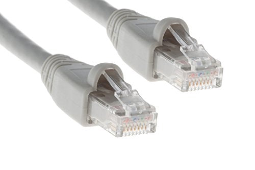 CablesAndKits - Cat6a Ethernet Cable, Booted, Jacket: PVC (cm), 75 ft, Gray, Pure Copper, RJ45 Computer & Networking Patch Cord