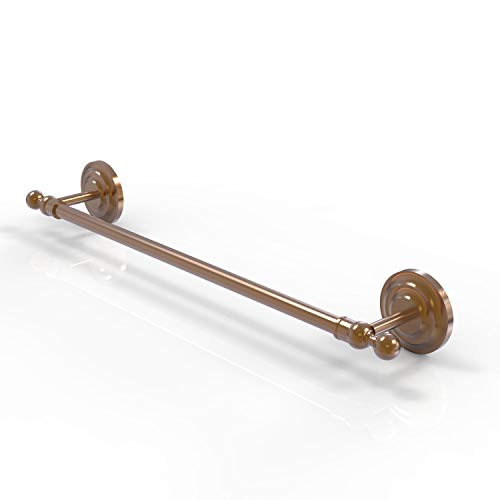 Allied Brass QN-41/36 Que New Collection 36 Inch Towel Bar, Brushed Bronze