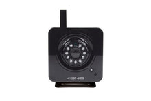 Load image into Gallery viewer, Konig IP Camera Two Way intercom email Notification Motion Detection Black
