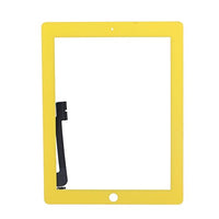 Sagrun 9.7 inch Digitizer Touch Screen Replacement Parts for iPad 3(Yellow)