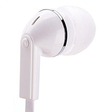 Load image into Gallery viewer, Premium Flat Wired Headset Mono Handsfree Earphone Mic Single Earbud Headphone Earpiece in-Ear [3.5mm] White for Verizon Samsung Galaxy S8+ - Verizon Samsung Galaxy S9 (G960UZPAVZW)
