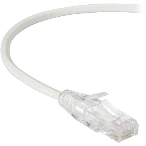 Black Box C6PC28-WH-04 Slim-NET CAT6 250-MHZ 28-AWG Stranded ETHERNET Patch Cable - UNSHIELDED, PVC, SN