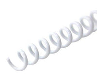 Spiral Binding Coils 7mm (9/32 x 12) 4:1 [pk of 100] White (Blue Tint) (PMS 656 C)