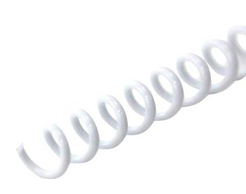 Spiral Coil Binding Spines 9mm (11/32 x 12) 4:1 [pk of 100] White (Blue Tint) (PMS 656 C)