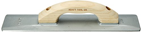 Kraft Tool CF066 Sand Cast Magnesium Hand Float with Wood Handle, 16 x 3-1/4-Inch