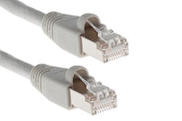 CablesAndKits - Shielded (STP) Cat6a Ethernet Cable, Booted, Jacket: PVC (cm), 7 ft, Gray, Pure Copper, RJ45 Computer & Networking Patch Cord