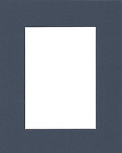 Load image into Gallery viewer, Pack of (2) 22x28 Acid Free White Core Picture Mats Cut for 18x24 Pictures in Baltic Blue
