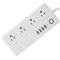 fosa Smart Power Strip, WiFi Surge Protector with 4 USB Port Voice Control Compatible with Google Home, App Control Multi Plugs with Timing Function via Android iOS Smartphone Tablets