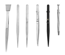 Load image into Gallery viewer, Se 6 Piece Diamond Tweezers Set   Tw2 407
