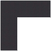 Load image into Gallery viewer, 12x14 Smooth Black / Black Custom Mat for Picture Frame with 8x10 opening size (Mat Only, Frame NOT Included)
