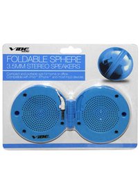 Vibe Sphere Folding Speakers Blue