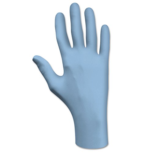 SHOWA 7500PFL BEST Nitrile Powder-Free Economy Grade Disposable Gloves, 4 mil, Large, Blue